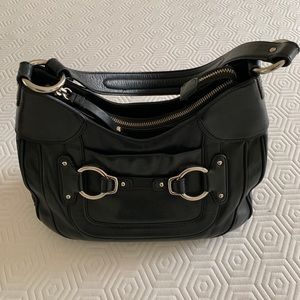Cole Haan black leather shoulder bag